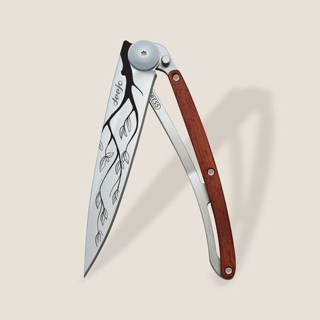 Deejo 37G Ultra-Light Pocket Knife-Coral Wood / Tree