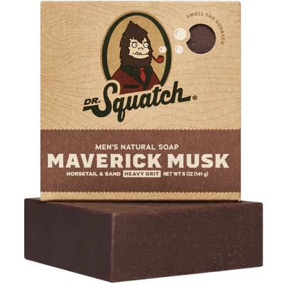 Dr. Squatch Men's Natural Bar Soap-Maverick Musk