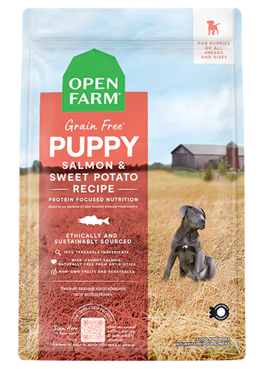 Open Farm Salmon Grain-Free Recipe Puppy Kibble