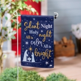 Evergreen Joy to the World Reversible Suede Garden Flag