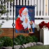 Evergreen Believe Suede Garden Flag