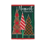 Evergreen Merriest Christmas Tree Applique Garden Flag
