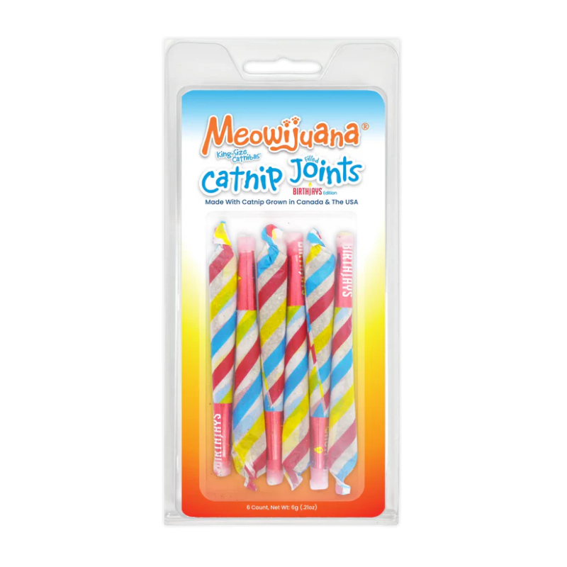 Meowijuana Birthjays Party Size Catnip Joints