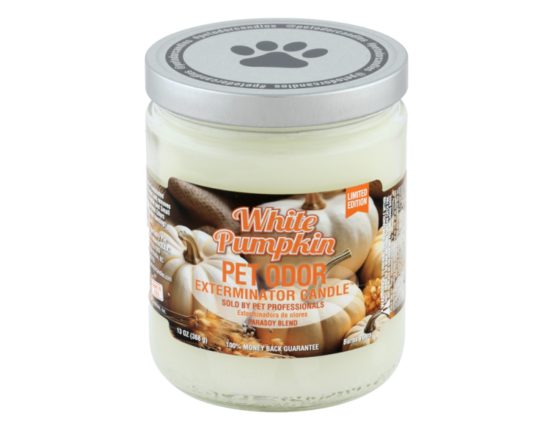 Pet Odor Exterminator White Pumpkin Deodorizing Candle