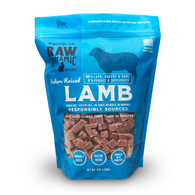 Raw Dynamic Frozen Raw Lamb Formula for Cats