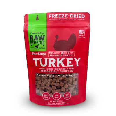 Raw Dynamic Freeze-Dried Raw Turkey Formula for Dogs