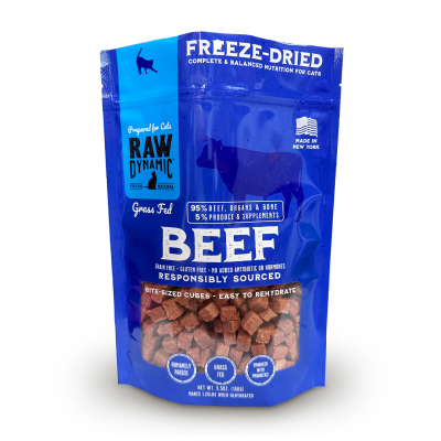 Raw Dynamic Freeze-Dried Raw Beef Formula for Cats
