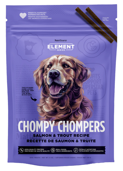 NutriSource Chompy Chompers Salmon & Trout Dog Treats
