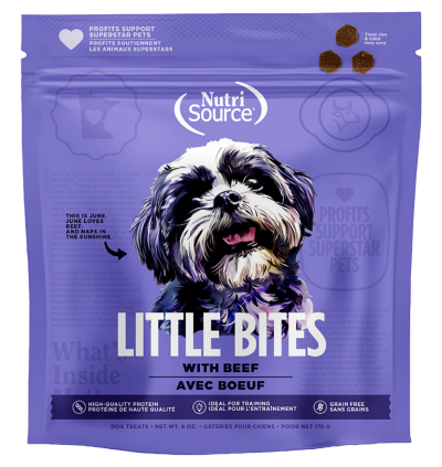 NutriSource Little Bites Grain Free Beef Dog Treats