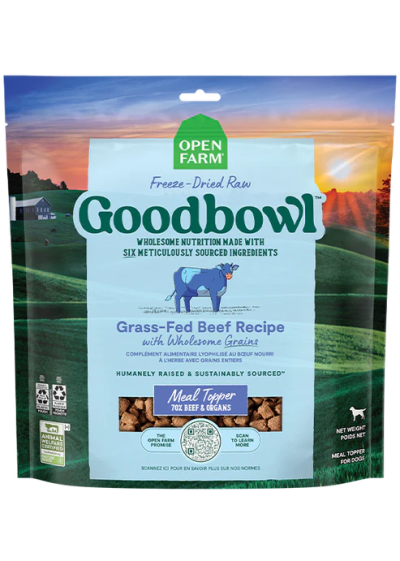 Open Farm Goodbowl™ Grass-Fed Beef Recipe Freeze Dried Raw Topper