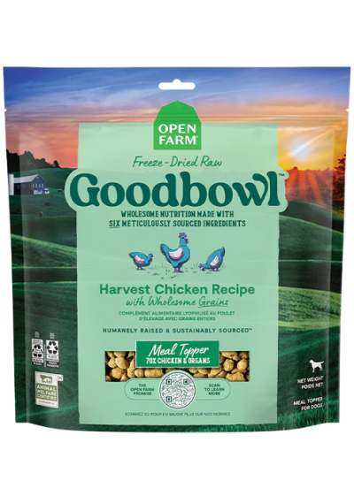 Open Farm Goodbowl™ Harvest Chicken Recipe Freeze Dried Raw Topper