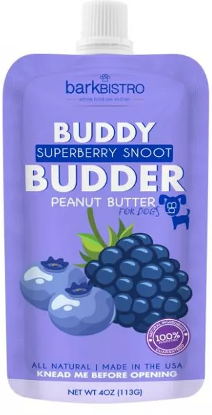 Bark Bistro Superberry Snoot BUDDY BUDDER Squeeze Pack