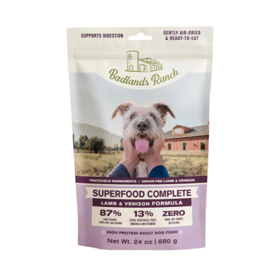 Badlands Ranch Superfood Complete Lamb & Venison Formula Air-Dried Dog Food