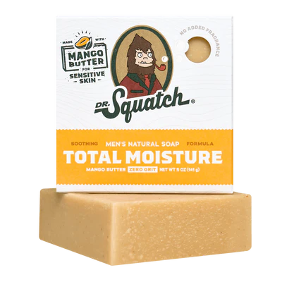 Dr. Squatch Men's Natural Bar Soap-Total Moisture Mango Butter