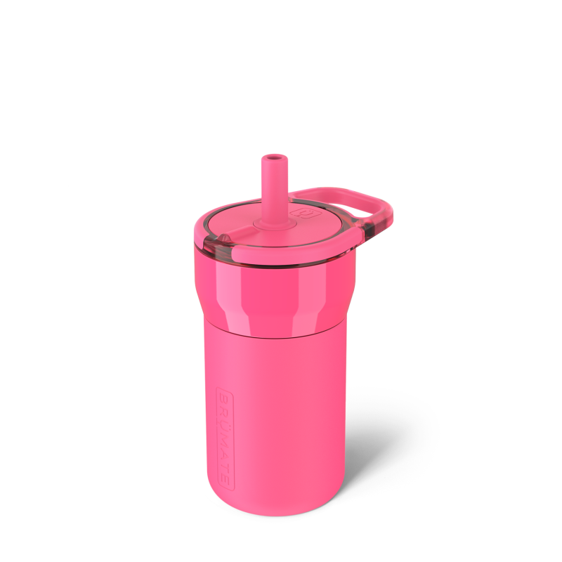 BrüMate Leap 12 oz Tumbler for Kids-Neon Pink