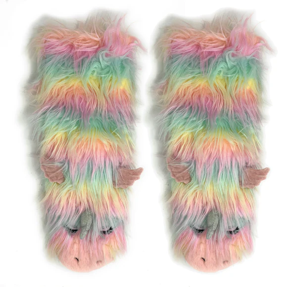 OOOH YEAH! Funky Unicorn Slipper Socks