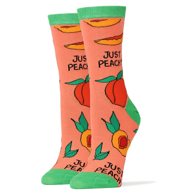 OOOH YEAH! Just Peachy Socks-Women's