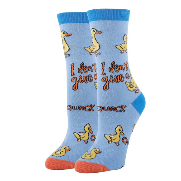 OOOH YEAH! I Don't Give a Quack Socks-Women's