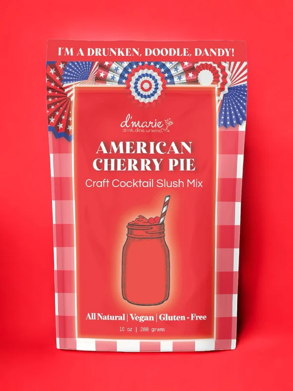 D'Marie Craft Cocktail Slush Mix-American Cherry Pie
