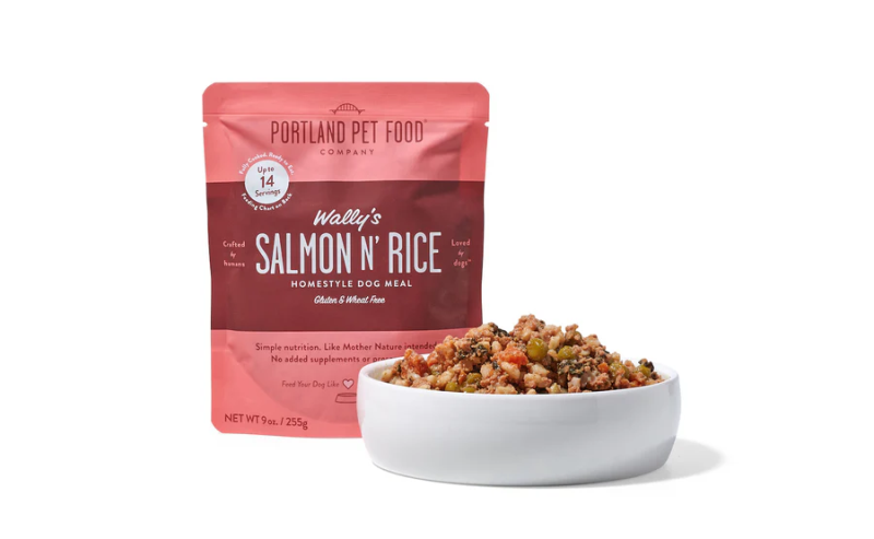 Portland Pet Food Wally's Salmon N' Rice Human-Grade Dog Meal Pouch