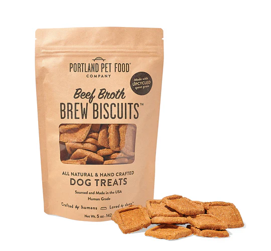 Portland Pet Food Brew Biscuits Beef Broth