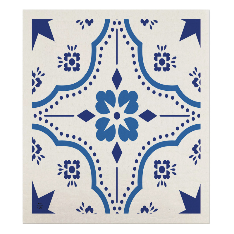 Briarwood Lane Swedish Dish Cloth-Blue and White Ornamental