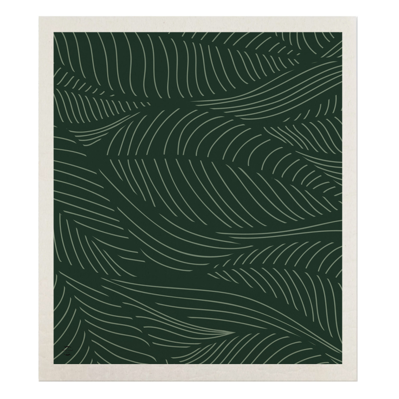 Briarwood Lane Swedish Dish Cloth-Tropical Leaves