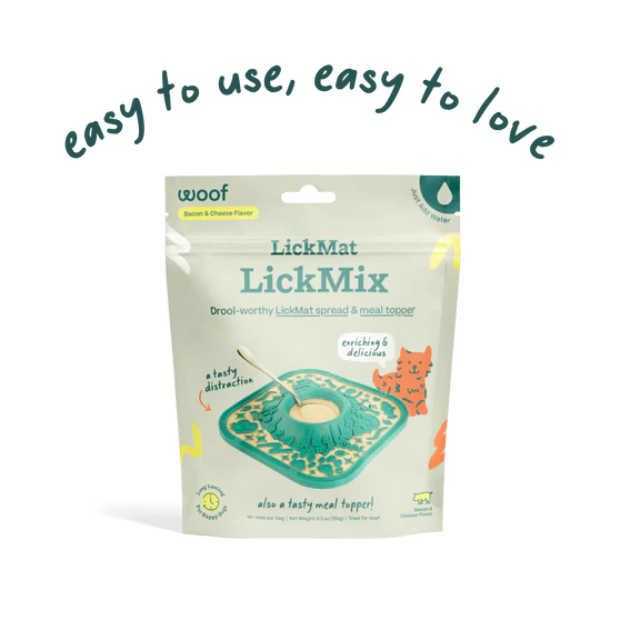 WOOF LickMat LickMix-Bacon & Cheese