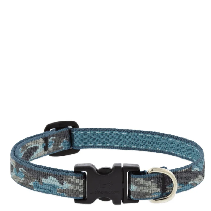 Lupine Pet Original Designs Adjustable Dog Collar-Sand Shark
