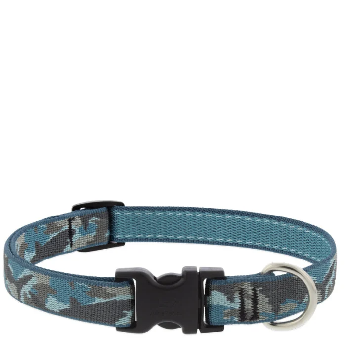 Lupine Pet Original Designs Adjustable Dog Collar-Sand Shark