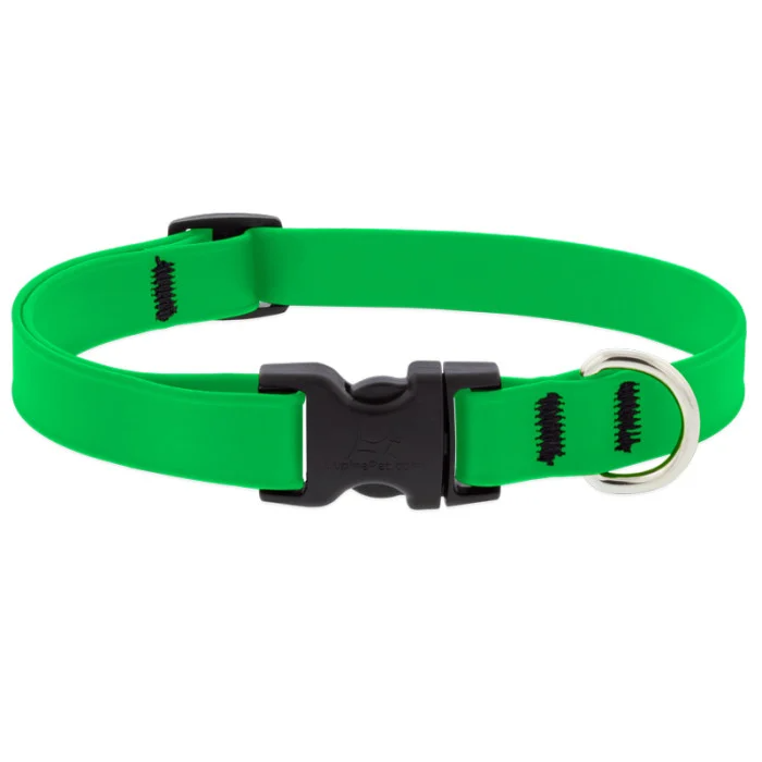 Lupine Pet Splash Waterproof Adjustable Dog Collar-Neon Green