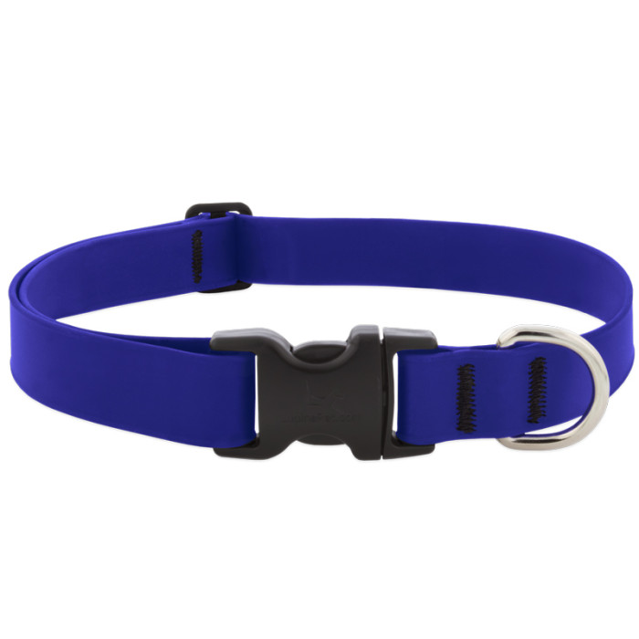 Lupine Pet Splash Waterproof Adjustable Dog Collar-True Blue