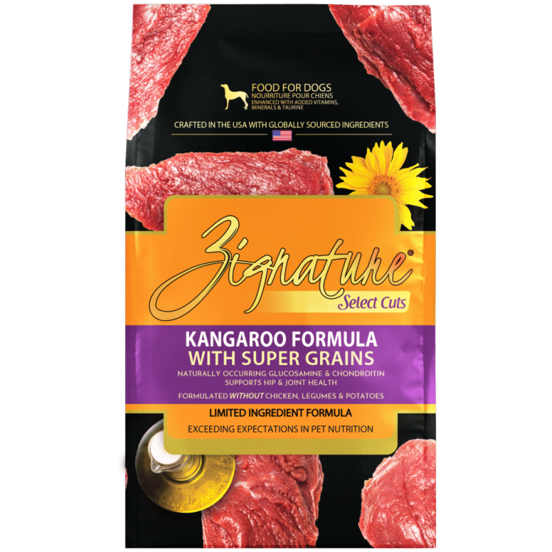 Zignature Select Cuts Kangaroo Formula with Super Grains Dry Dog Food