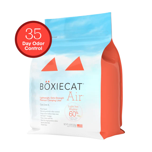 Boxiecat Air Extra Strength Multi-Cat Lightweight Plant-Based Cat Litter
