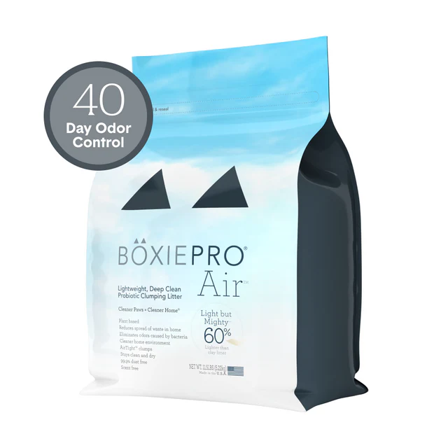 BoxiePro Air Self-Cleaning Probiotic Lightweight Clumping Litter