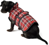 PetRageous Kodiak Coat with Poly Cotton Lining for Dogs-Red Plaid