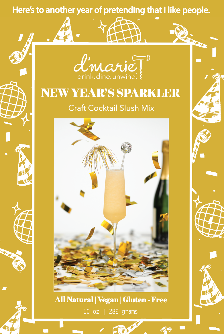 D'Marie Craft Cocktail Slush Mix-New Year's Sparkler