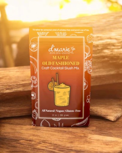 D'Marie Craft Cocktail Slush Mix-Maple Old Fashioned