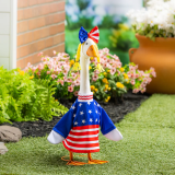 Evergreen Porch Goose Outfit-Patriotic Dress