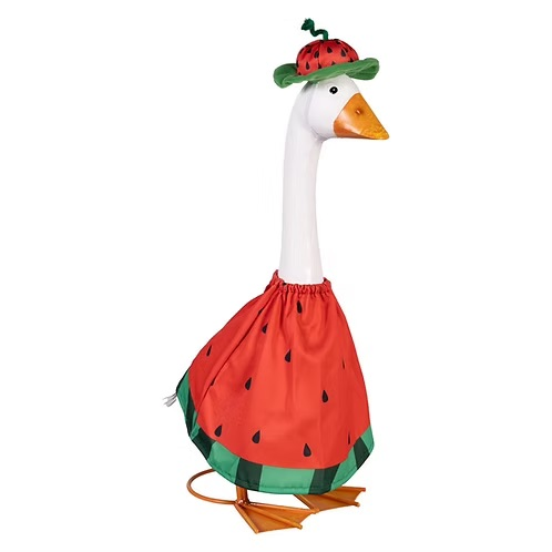 Evergreen Porch Goose Outfit-Watermelon Season