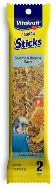 Vitakraft® Crunch Sticks Sesame & Banana Flavor Treat for Parakeets
