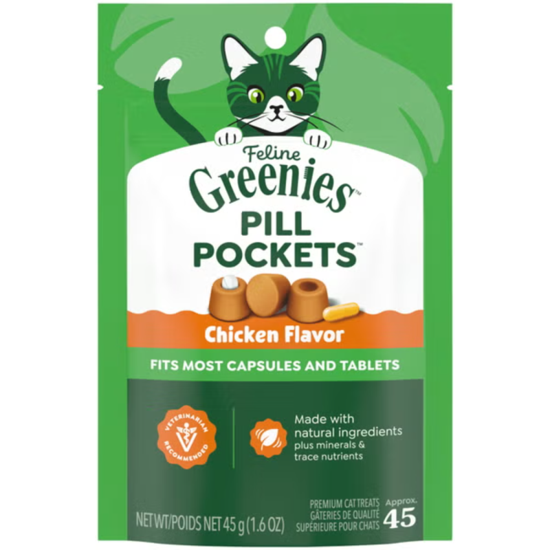 Greenies Pill Pockets® Treats for Cats-Chicken Flavor