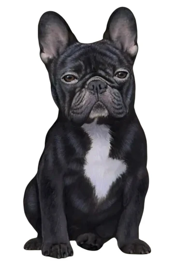 E&S Pet Vinyl Sticker-French Bulldog Black