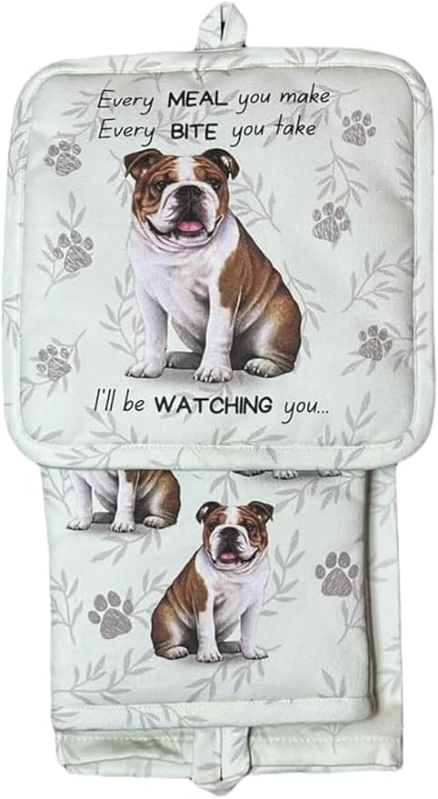 E&S Oven Mitt Set I'll Be Watching You-Bulldog