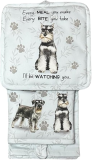 E&S Oven Mitt Set I'll Be Watching You-Schnauzer