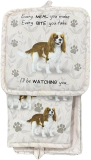 E&S Oven Mitt Set I'll Be Watching You-Cavalier King Charles