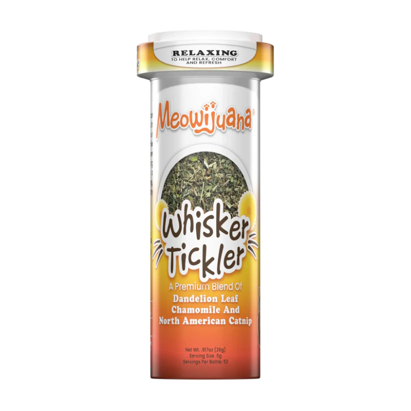 Meowijuana Whisker Tickler Dandelion Leaf, Chamomile, and North American Catnip Blend