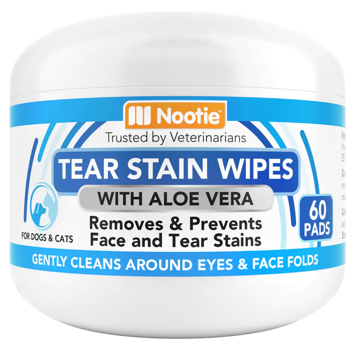 Nootie Tear Stain Wipes for Dogs & Cats