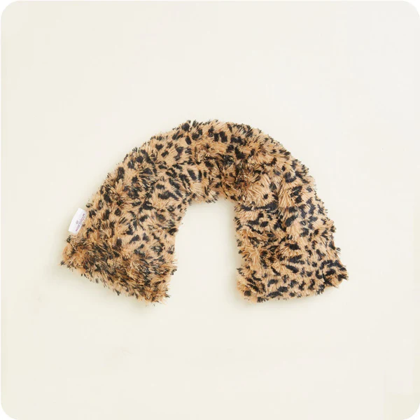 Leopard Warmies Weighted Heated Neck Wrap