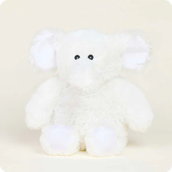 White Elephant Warmies Weighted Heated Stuffed Animal
